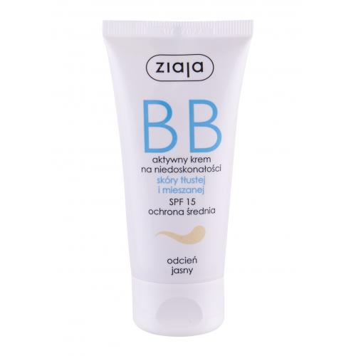 Ziaja BB Cream Oily and Mixed Skin SPF15 50 ml bb krém pre ženy Light