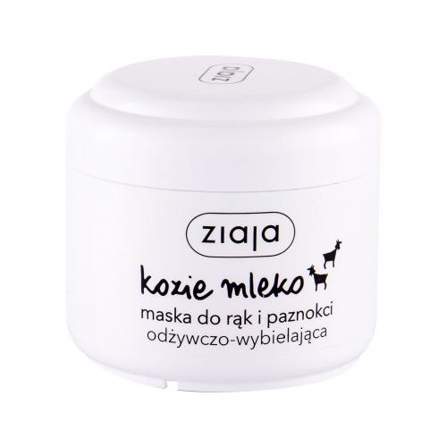 Ziaja Goat´s Milk Hand Mask 75 ml bieliaca maska na ruky a nechty s kozím mliekom pre ženy
