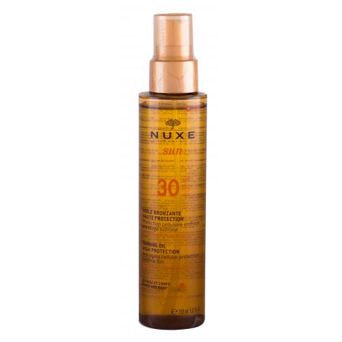 NUXE Sun Tanning Oil SPF30 150 ml bronzový olej na telo a tvár unisex