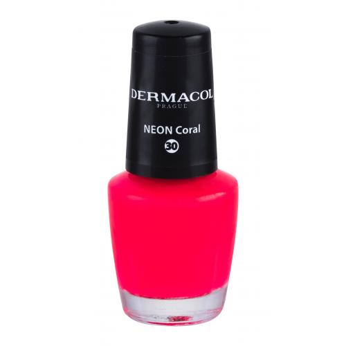 Dermacol Neon 5 ml lak na nechty pre ženy 30 Neon Coral