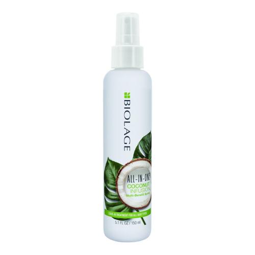 Biolage All-in-One All-In-One Coconut Infusion Spray 150 ml bezoplachová starostlivosť na všetky typy vlasov; na farbené vlasy