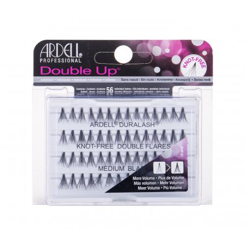 Ardell Double Up Duralash Knot-Free Double Flares 56 ks umelé mihalnice pre ženy Medium Black