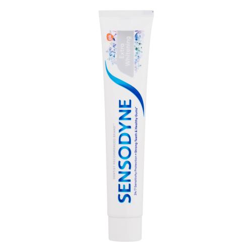 Sensodyne Extra Whitening bieliaca zubná pasta s fluoridom pre citlivé zuby 75 ml