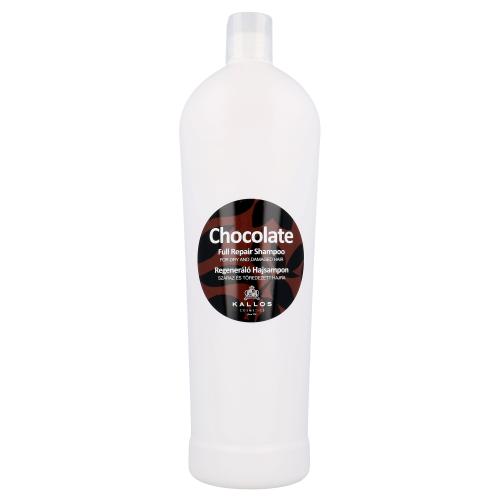 Kallos Chocolate Repair regeneračný šampón pre suché a poškodené vlasy 1000 ml