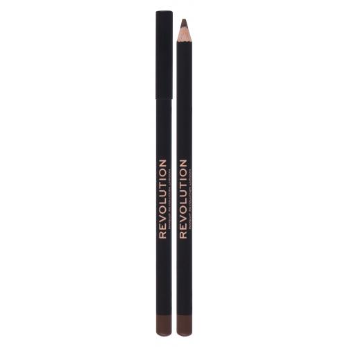 Makeup Revolution London Kohl Eyeliner 1,3 g ceruzka na oči pre ženy Brown