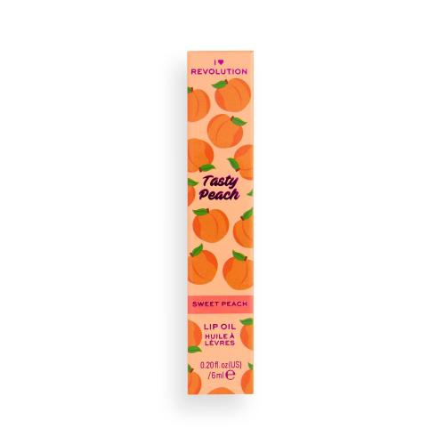 I Heart Revolution Tasty Peach tónovací olej na pery odtieň Sweet Peach 6 ml
