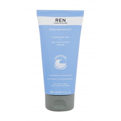 REN Clean Skincare Rosa Centifolia 150 ml čistiaci gél pre ženy na veľmi suchú pleť