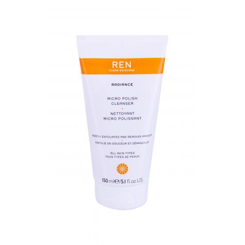 REN Clean Skincare Radiance Micro Polish 150 ml čistiaci gél pre ženy na veľmi suchú pleť; na rozjasnenie pleti