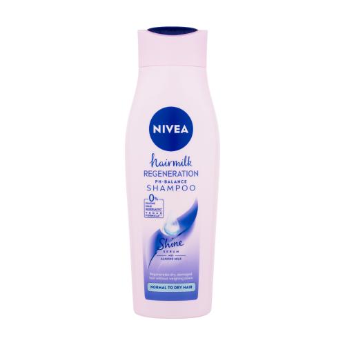 Nivea Hair Milk Regeneration 250 ml regeneračný a vyživujúci šampón na jemné vlasy pre ženy
