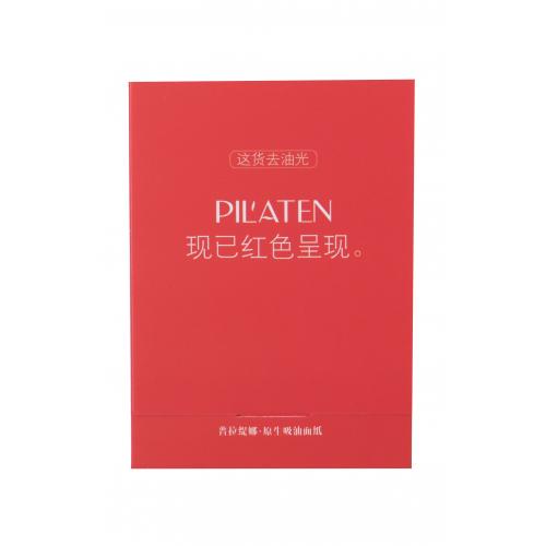 Pilaten Native Blotting Paper Control Red 100 ks čistiace obrúsky na všetky typy pleti; na mastnú pleť; proti začervenanej pleti
