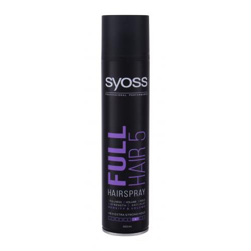 Syoss Full Hair 5 300 ml lak s päťnásobným efektom na slabé a rednúce vlasy pre ženy