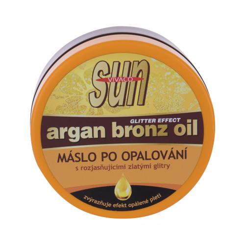 Vivaco Sun Argan Bronz Oil Glitter Aftersun Butter 200 ml prípravok po opaľovaní unisex