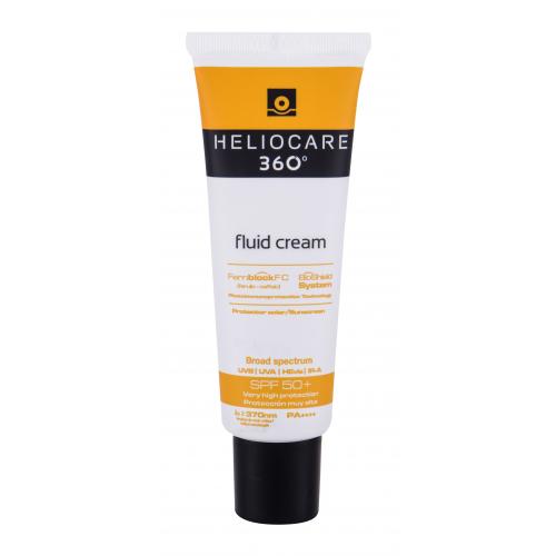 Heliocare 360° Fluid Cream SPF50+ 50 ml opaľovací prípravok na tvár unisex na citlivú a podráždenú pleť