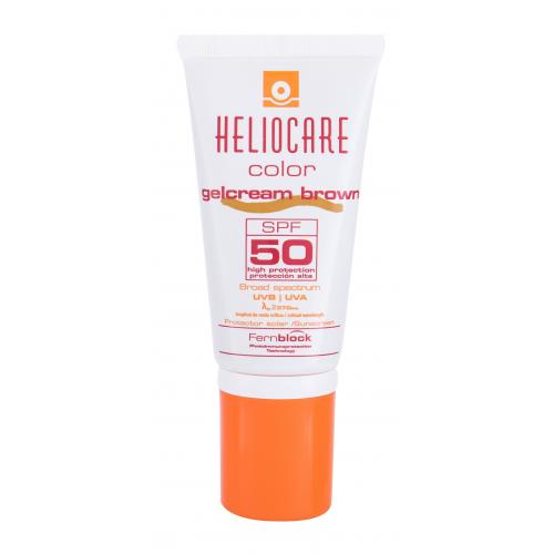 Heliocare Color Gelcream SPF50 50 ml opaľovací prípravok na tvár pre ženy Brown