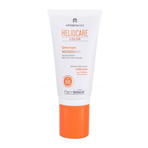 Heliocare Color Gelcream SPF50 50 ml opaľovací prípravok na tvár pre ženy Light