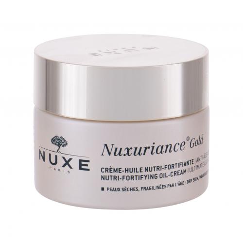 NUXE Nuxuriance Gold Nutri-Fortifying Oil-Cream 50 ml denný pleťový krém na zmiešanú pleť; výživa a regenerácia pleti; proti vráskam
