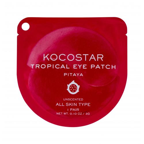 Kocostar Eye Mask Tropical Eye Patch 3 g pleťová maska W Pitaya na veľmi suchú pleť; proti vráskam; na opuchy a kury pod očami; na dehydratovanu pleť