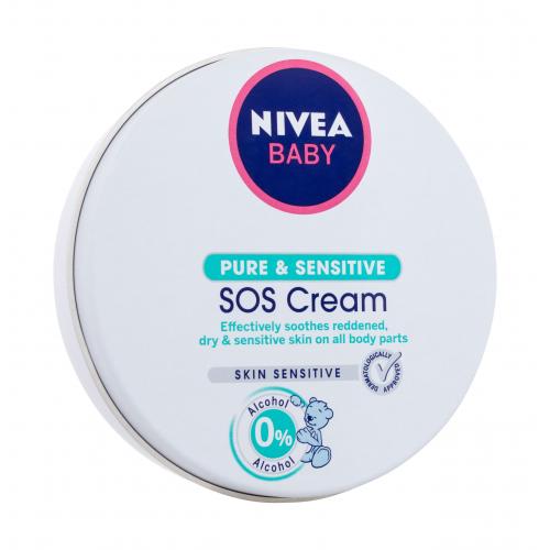 Nivea Baby SOS Cream Pure & Sensitive 150 ml sos krém na upokojenie podráždenej a začervenanej pokožky pre deti
