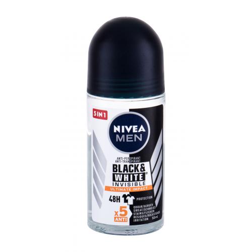 Nivea Men Invisible For Black & White Ultimate Impact 48h 50 ml antiperspirant pre mužov roll-on