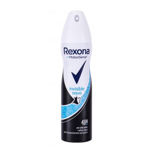 Rexona Invisible Aqua dezodorant v spreji proti bielym a žltým škvrnám 150 ml