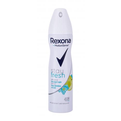 Rexona MotionSense Stay Fresh Blue Poppy & Apple 150 ml antiperspirant pre ženy deospray