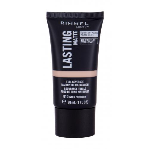 Rimmel Lasting Matte zmatňujúci make-up odtieň 010 Warm Porcelain 30 ml
