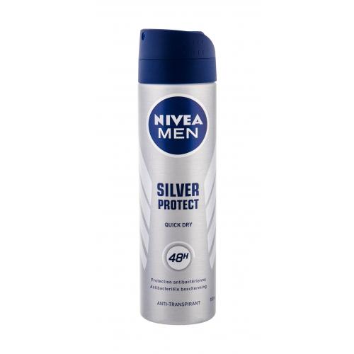 Nivea Men Silver Protect 48h 150 ml antiperspirant so striebrom pre mužov