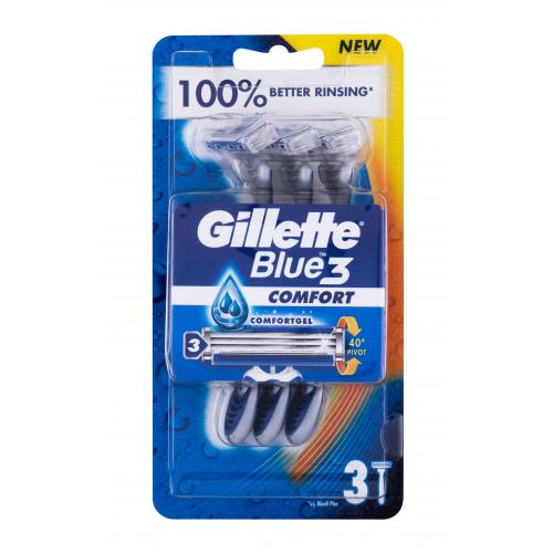 Gillette Blue3 Comfort 3 ks holiaci strojček pre mužov