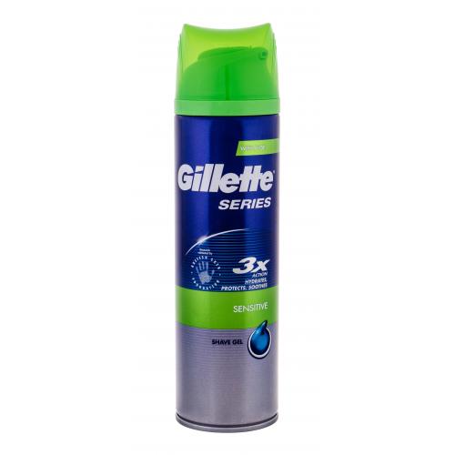 Gillette Series Sensitive 200 ml gél na holenie pre citlivú pleť pre mužov