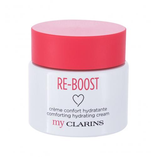 Clarins Re-Boost Comforting Hydrating 50 ml denný pleťový krém na zmiešanú pleť; na mastnú pleť; výživa a regenerácia pleti; na dehydratovanu pleť