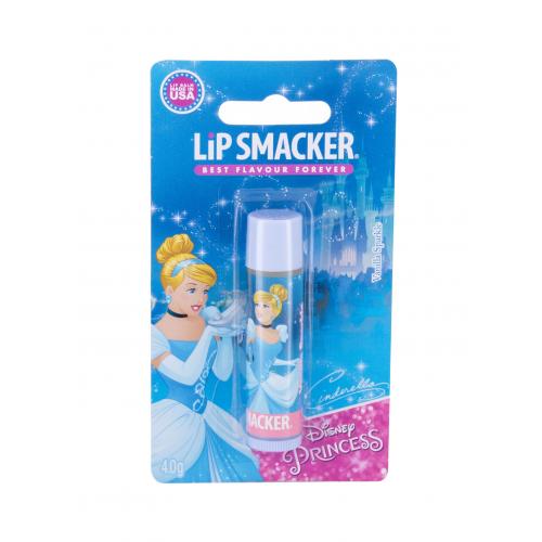 Lip Smacker Disney Princess Cinderella Vanilla Sparkle 4 g hydratačný balzam na pery pre deti