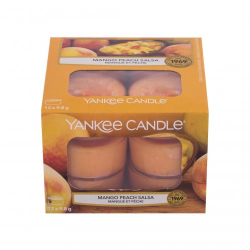 Yankee Candle Aromatické čajové sviečky Mango Peach Salsa 12 x 9,8 g
