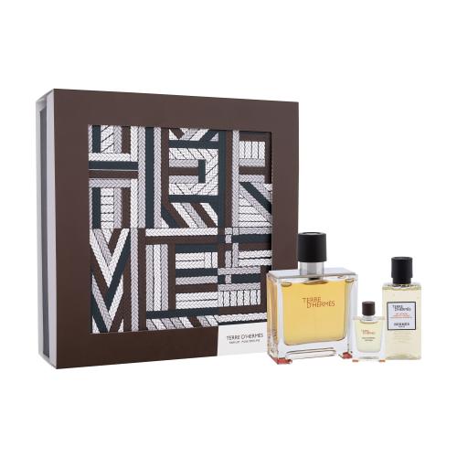 Hermes Terre d´Hermès darčeková kazeta parfum 75 ml + sprchovací gél 40 ml + parfum 5 ml pre mužov