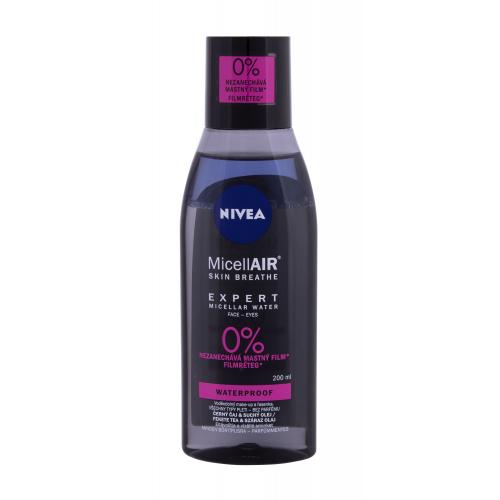 Nivea MicellAIR® Expert Waterproof 200 ml micelárna voda pre ženy na veľmi suchú pleť