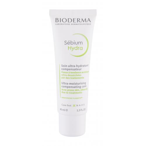 BIODERMA Sébium Hydra Cream 40 ml denný pleťový krém pre ženy na mastnú pleť; na problematickú pleť s akné