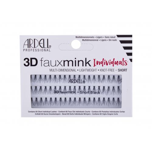 Ardell 3D Faux Mink Individuals Short 60 ks umelé mihalnice pre ženy Black