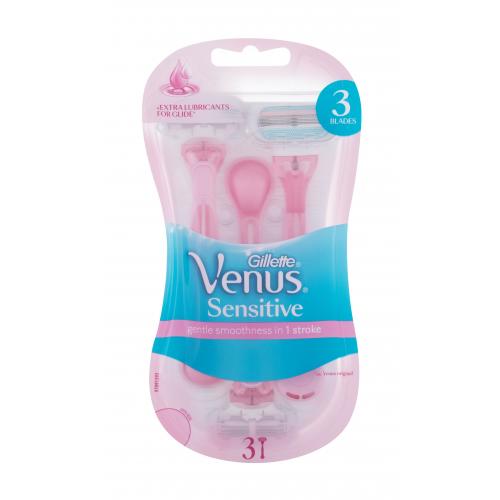 Gillette Venus Sensitive holiaci strojček jednorazový holiaci strojček 3 ks pre ženy