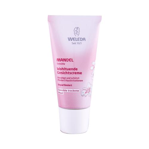 Weleda Almond 30 ml denný pleťový krém pre ženy poškodená krabička na zmiešanú pleť; na dehydratovanu pleť; na citlivú a podráždenú pleť