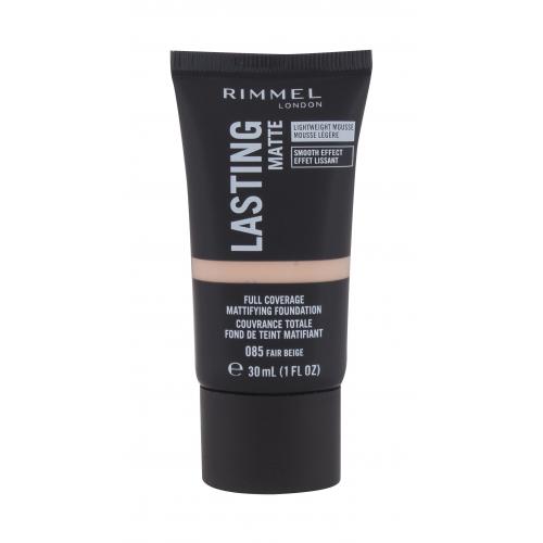 Rimmel Lasting Matte zmatňujúci make-up odtieň 085 Fair Beige 30 ml