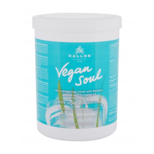 Kallos Vegan Soul Volumizing vyživujúca maska pre objem vlasov 1000 ml