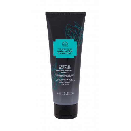 The Body Shop Himalayan Charcoal Purifying Clay Wash 125 ml čistiaci gél pre ženy na veľmi suchú pleť; na problematickú pleť s akné