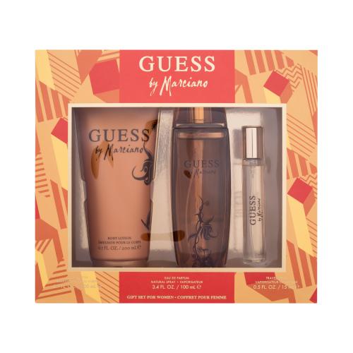 GUESS Guess by Marciano darčeková kazeta parfumovaná voda 100 ml + parfumovaná voda 15 ml + telové mlieko 200 ml pre ženy