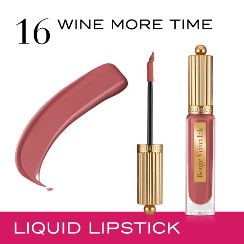 BOURJOIS Paris Rouge Velvet Ink 3,5 ml rúž pre ženy 16 Wine More Time tekutý rúž