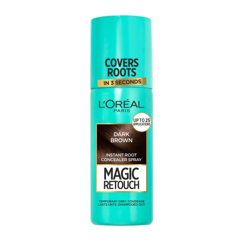 L’Oréal Paris Magic Retouch sprej pre okamžité zakrytie odrastov odtieň Dark Brown 75 ml