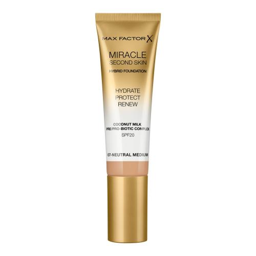 Max Factor Miracle Second Skin SPF20 30 ml hydratačný make-up pre ženy 07 Neutral Medium