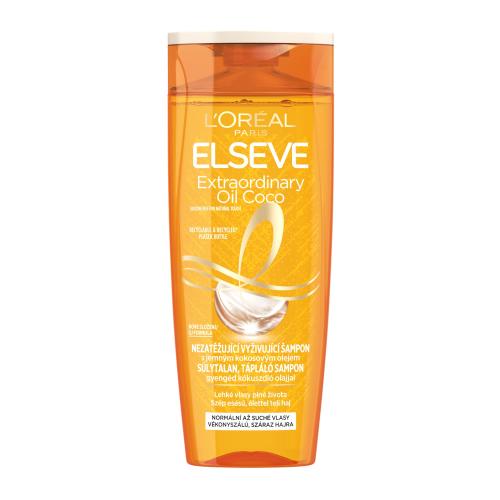 L'Oréal Paris Elseve Extraordinary Oil Coco Weightless Nourishing Shampoo 250 ml šampón pre ženy na šedivé vlasy; na normálne vlasy