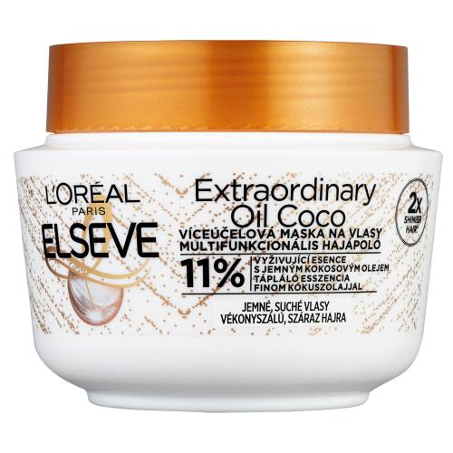 L’Oréal Paris Elseve Extraordinary Oil Coconut vyživujúca maska pre normálne až suché vlasy s kokosovým olejom 300 ml