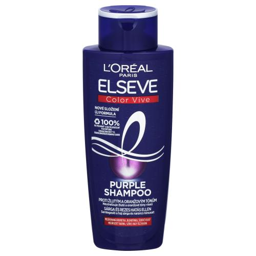 L'Oréal Paris Elseve Color-Vive Purple Shampoo 200 ml šampón pre ženy na blond vlasy; na suché vlasy