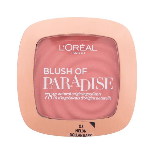 L'Oréal Paris Blush Of Paradise 9 g lícenka pre ženy 03 Melon Dollar Baby
