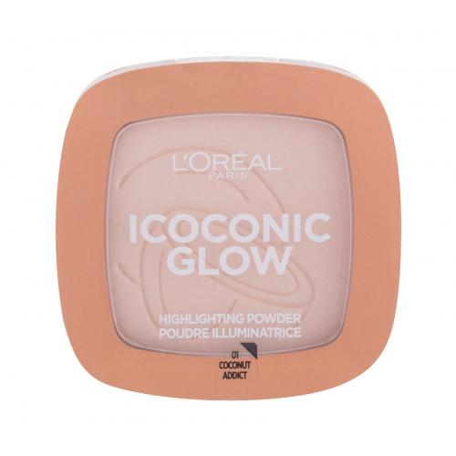 L'Oréal Paris Icoconic Glow 9 g rozjasňovač pre ženy 01 Coconut Addict